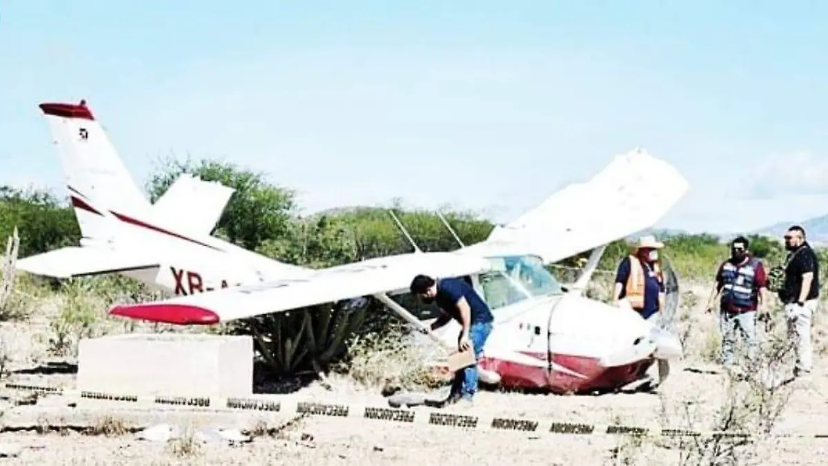 Avioneta dañada